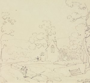 Igreja de Shanklin, Ilha de Wight, 28 de Maio de 1829 de Capt. Thomas Hastings