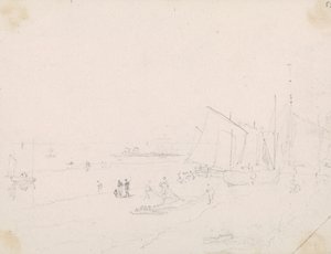 Esboço de uma Cena de Praia, Hastings de Capt. Thomas Hastings