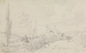 Esboço de uma estrada de campo e casa de campo de Capt. Thomas Hastings