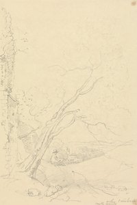 Dentro dos terrenos do Castelo de Carisbrooke, Isle of Wight de Capt. Thomas Hastings