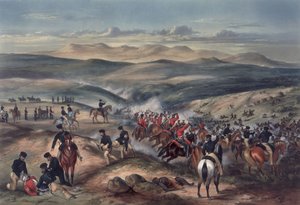 A Batalha do Gwanga, Cabo da Boa Esperança, em 8 de junho de 1846 (cor aquatinta)
