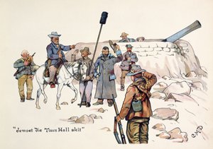 Jemoet morre no salão da cidade, de The Leaguer of Ladysmith, 1900