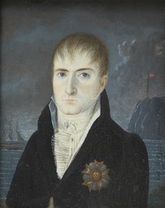 Retrato de Napoleão Bonaparte na ilha de Santa Helena, 1820