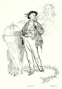 Carácter de Dickens: Sr. Dick (litho)