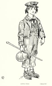 Carácter de Dickens: Oliver Twist (litho)