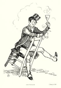 Carácter de Dickens: Sam Weller (litho)