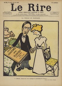 A véspera do casamento, ilustração para Le Rire