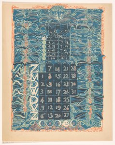 Página do calendário maio de 1899 de Carel Adolph Lion Cachet