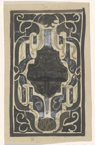 Design para ex libris por D.J. Goedkoop de Carel Adolph Lion Cachet