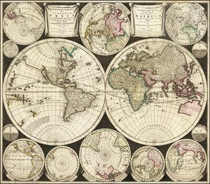 Mapa do mundo de 1696 por Carolus Allard
