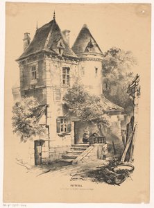 Entrada de serviço de um castelo ou casa Pictura (título da série no objeto) de Carel Christiaan Antony Last