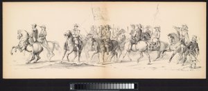 Máscara dos Estudantes de Leiden, 1850 (ilustração 4) Intogt por Frederik Hendrik em 