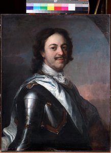 Pierre le grand - Retrato do Imperador Pedro I o Grande (1672-1725) par Carel (Charles) de Moor (1656-1738), - Óleo sobre tela, 77x62 - Coleção Particular