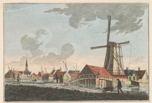 Nieuwendam, c. 1790
Nieuwendam. Oeste, visto do Meerdijk (título sobre o objecto)