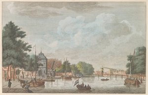 Spaarne em Haarlem, c. 1790
Het Binnen Spaarne in Haarlem / Riviere dit sparen interieur à Haarlem (título sobre o objecto)