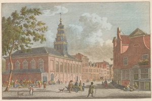 Igreja da Valônia em Roterdã, cerca de 1790 Igreja Francesa em Rotterdam / L