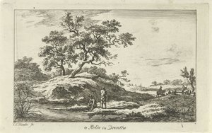 Viajantes na orla marítima
Na Rolde in Drenthe (título sobre o objecto)
Landscapes (a-f) (título da série) de Carel Lodewijk Hansen