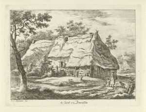 Mulher com criança perto de uma quinta
Na Eext em Drenthe (título sobre o objecto)
Paisagens (1-6) (título da série) de Carel Lodewijk Hansen