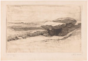 Anta de Rondossec na costa de Plouharnel de Carel Nicolaas Storm van 