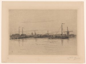 Vista de Dordrecht de Carel Nicolaas Storm van 
