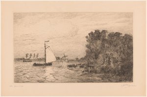 Vista do Vecht perto da Weesp
La Vecht perto de Weesp (título original) de Carel Nicolaas Storm van 