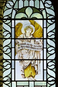 Betws Bledrws, St Bledrws, Shrigley & Caça (1873-1982), Carl Almquist, Anjo Com Pergaminho, 1887 de Carl Almquist