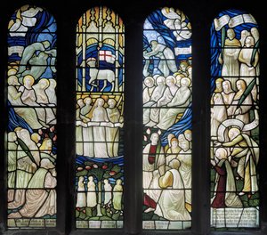 Grappenhall, St Wilfrids, Shrigley & Caça (1873-1982), Carl Almquist, A Adoração do Cordeiro, 1886