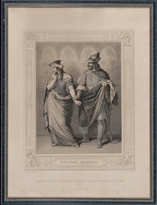 Os Nibelungenlied. Gunther e Brunhild, 1860. de Carl Arnold Gonzenbach
