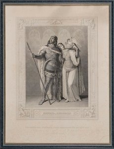 Os Nibelungenlied. Siegfried e Kriemhild, 1860. de Carl Arnold Gonzenbach