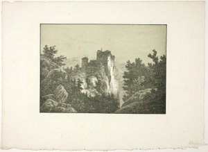 Ruínas de um castelo de Carl Blechen