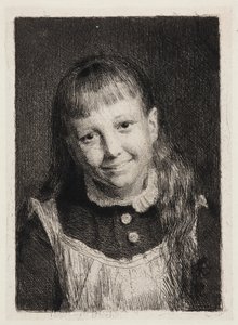 Dinamarquês: A rapariga risonha. Retrato de Ida Alma Bloch de Carl Bloch