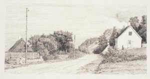 A estrada entre as casas de Carl Bloch