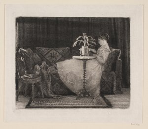 Senhora da leitura de Carl Bloch