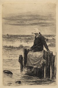 A menina no baluarte de Carl Bloch