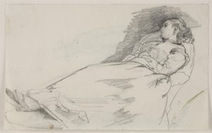 Mulher Adormecida (Alma Bloch) de Carl Bloch