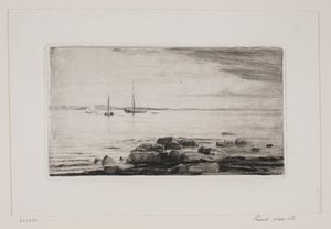 Praia em Hellebæk de Carl Bloch