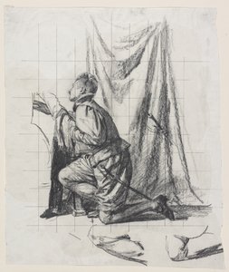 Esboço do apagamento "O Jovem e a Morte" de Carl Bloch