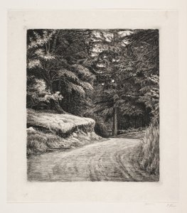 A estrada em Granskoven de Carl Bloch