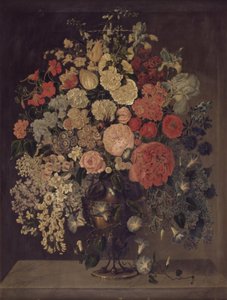Um grande vaso com flores de Carl Christian Seydewitz
