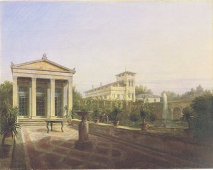 a casa-jardim de Charlottenhof em Potsdam de Carl Daniel Freydanck