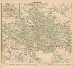 Plano da cidade de Berlim de Carl Diercke