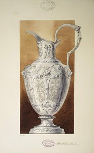 Projeto de um jarro. Série O Dote da Grã-Princesa Maria Pavlovna, 1907-1908