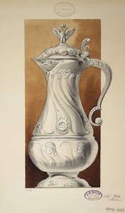 Projeto de um jarro de vinho. Série O Dote da Grã-Princesa Maria Pavlovna, 1907-1908