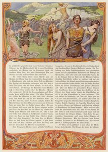 Idis, deusa germânica (cor litho) de Carl Emil Doepler