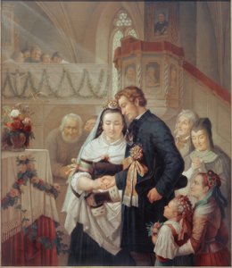 Cerimônia de casamento na igreja de Londorf