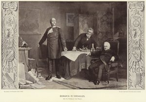 Bismarck em Versalhes de Carl Ernst Ludwig Wagner