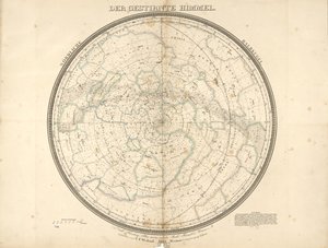 O céu estrelado - hemisfério norte de Carl Ferdinand Weiland