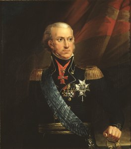 Carlos XIII, roi de Suede - Retrato do Rei Carlos XIII da Suécia (1748-1818), de Breda, Carl Frederik von (1759-1818). Óleo sobre tela. Tamanho: 89x78 cm. Museu Nacional de Estocolmo