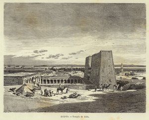 Egito - Templo de Edfu de Carl Friedrich Heinrich Werner