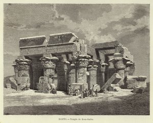 Egito - templo de Kom Ombo de Carl Friedrich Heinrich Werner